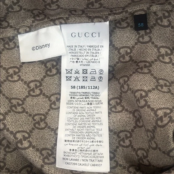 Gucci Brown and Blue Donald Duck Graphic Shirt - Picture 9 of 9